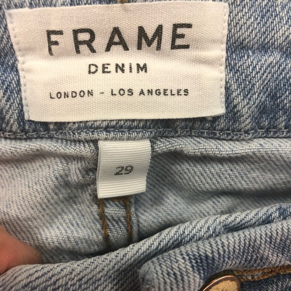 Frame Denim Le Crop Mini Boot Jean Sz 29 Adeline. Light Wash Casual Classic Chic - Picture 10 of 13
